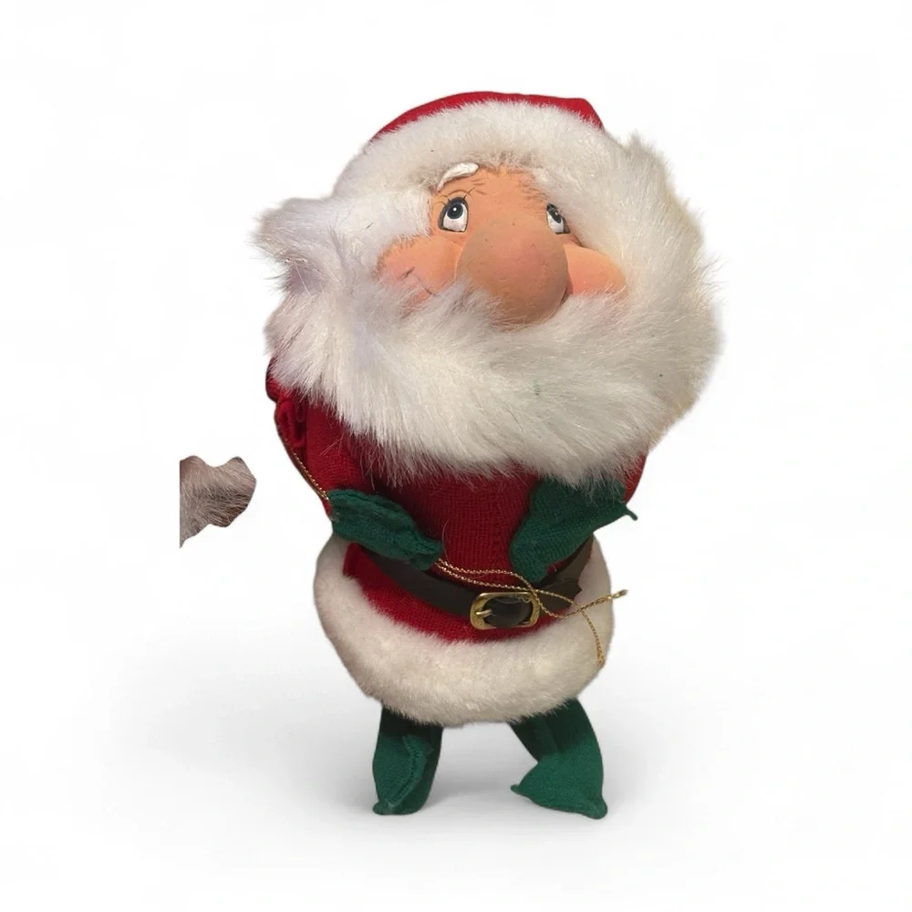 Santakins Festive Santa and Painter Elf Holiday Decor Set -excellent condition